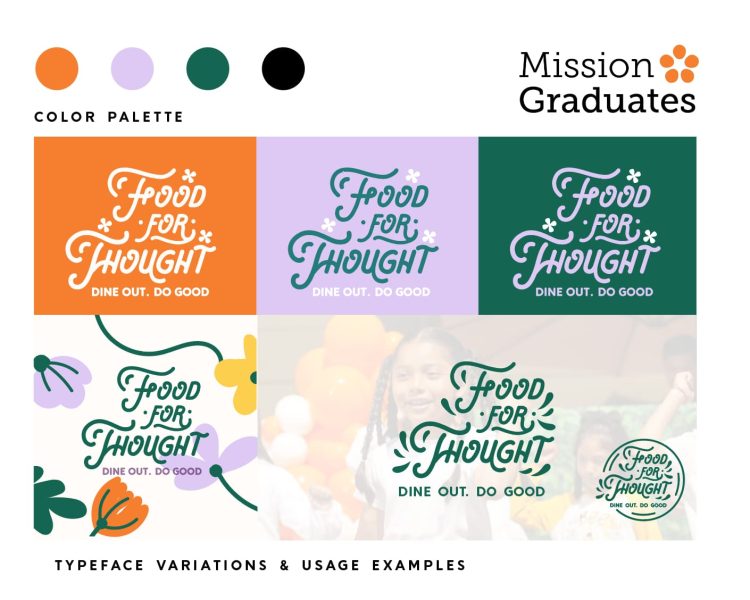 Branding with flowy fonts and natural elements Rewilding Design trend