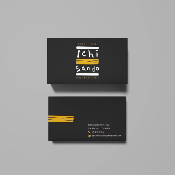 Handwritten font trend Pen to Paper business card design