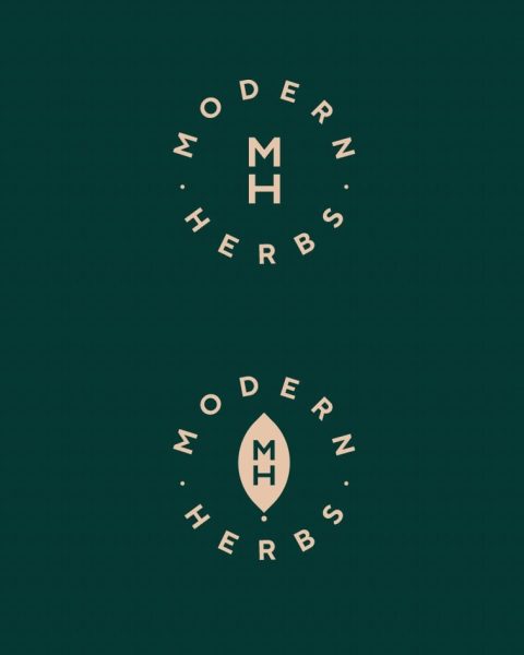 Rewilding Design graphic design trend logo design with a leaf icon
