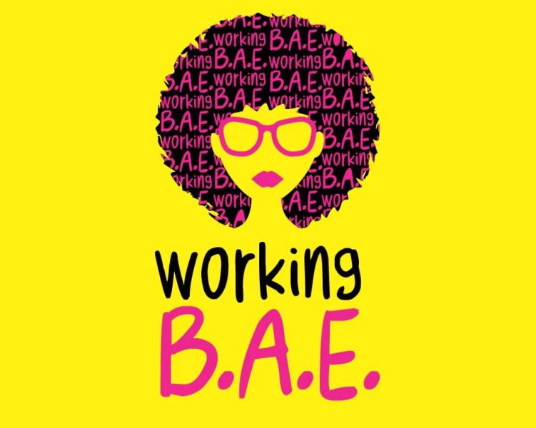 Pink, yellow and black logo tapping into a retro color trend