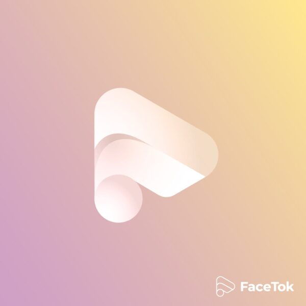 fuzzy, smooth atmospheric colors sit behind lettermark logo