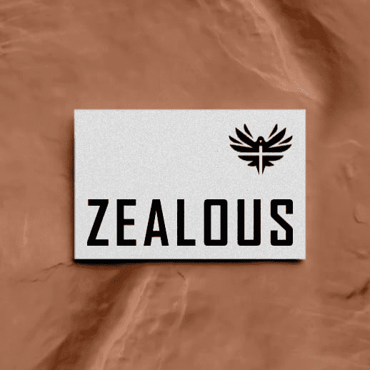 White business card design with a textured grain-y texture