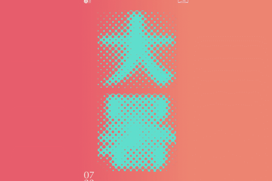 Dotted font design