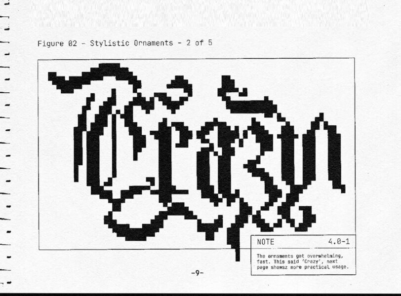 Generative typeface