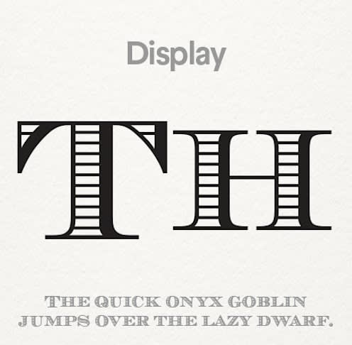 Display brand font