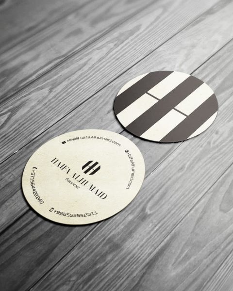 Circle business card