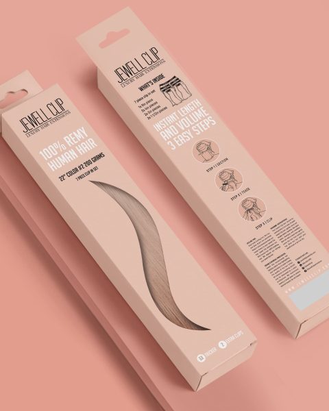 Luxuri&ouml;se Haarverl&auml;ngerungs-Verpackungsdesign