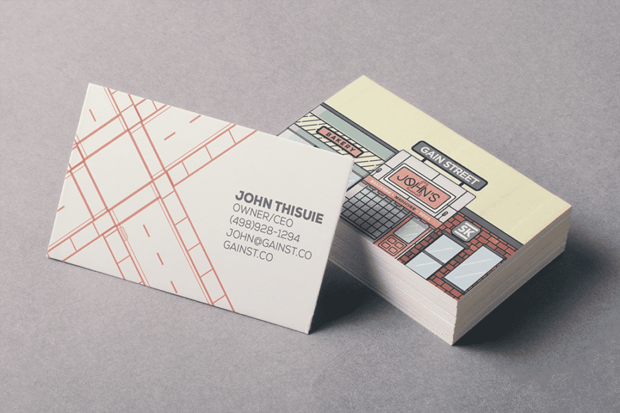 Collectible business cards with unique graphic design