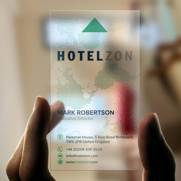 Transparent business card trends 2026
