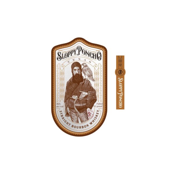 banknote style whiskey logo design