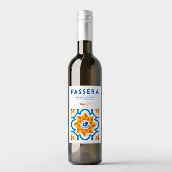 Wine bottle label design, example of the Elemental Folk graphic design trend 2026