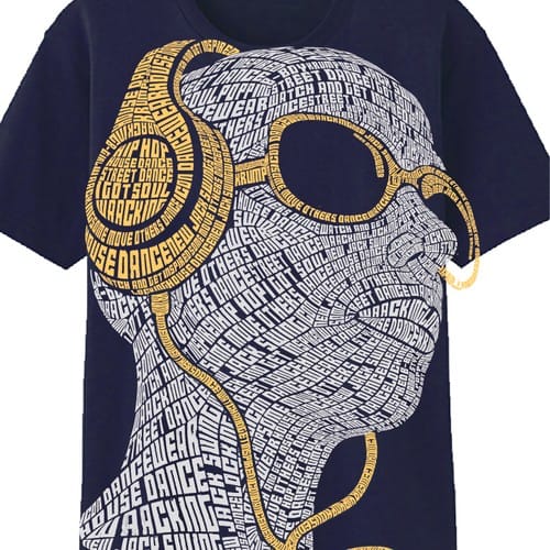 headphone listener t shirt design