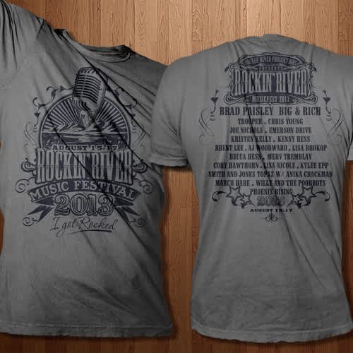 Gray t shirt design