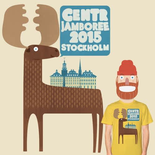 Moose and lumberjack t shirt design
