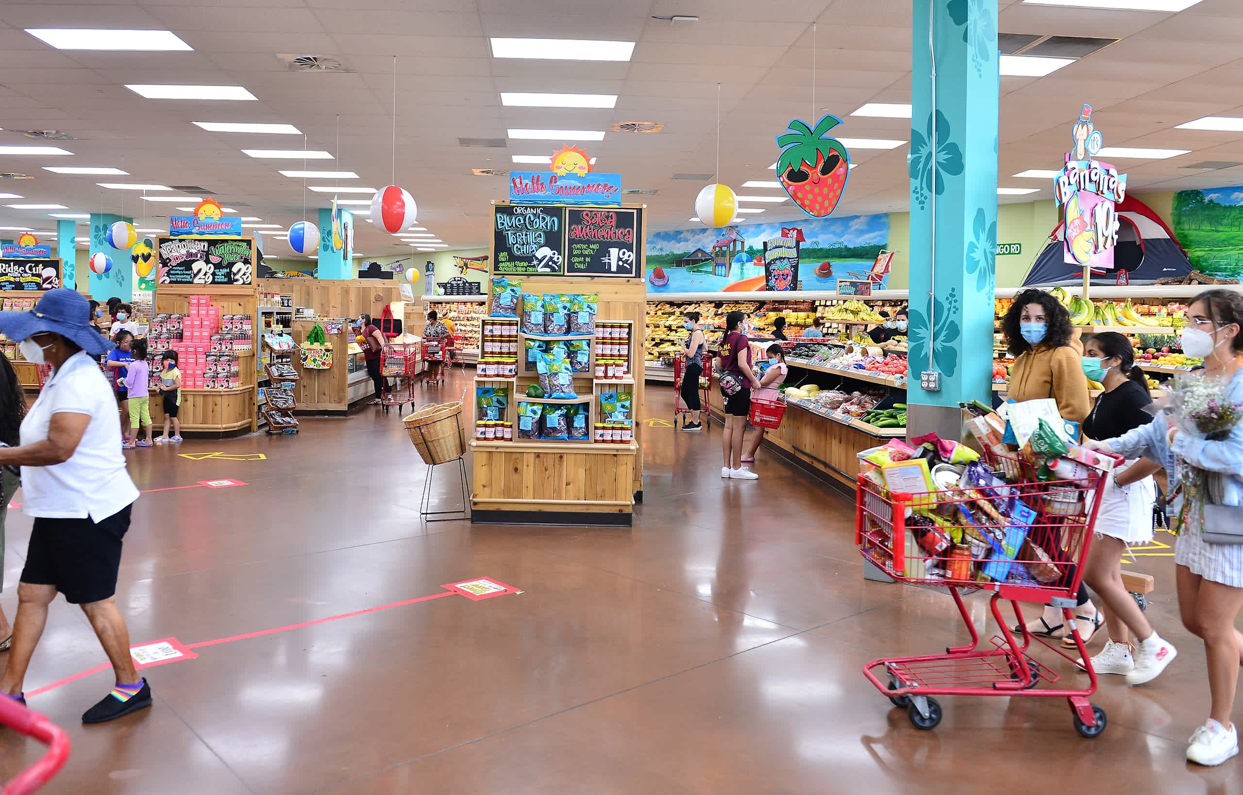 interior shot of a Trader Joe&rsquo;s store