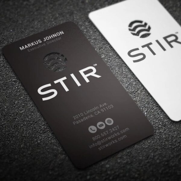 Tendance carte de visite avec logo d&eacute;coup&eacute;