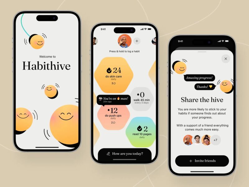 Design d&rsquo;application mobile de suivi selon la tendance de design Snug Simple de 2026.