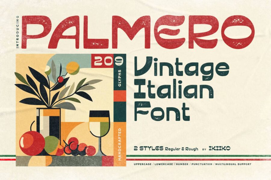 Palmero &ndash; Police italienne vintage