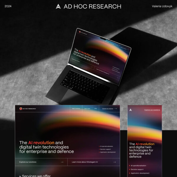 Design de site web selon la tendance de design Frosted Touch de 2026.