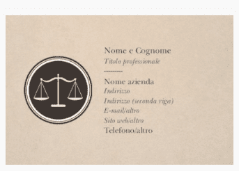 Biglietti da visita per Avvocati