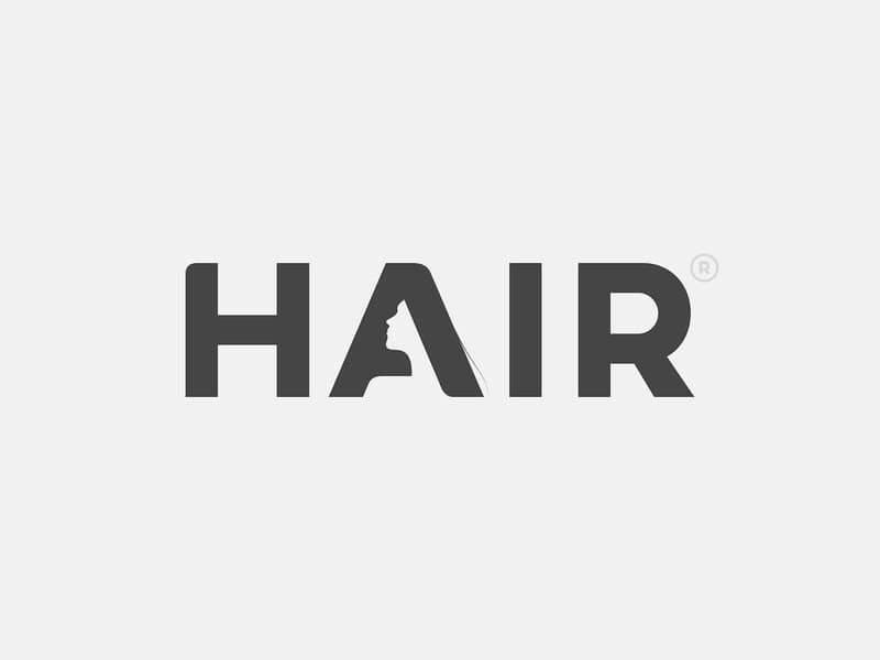 Negative space pictorial type of logo