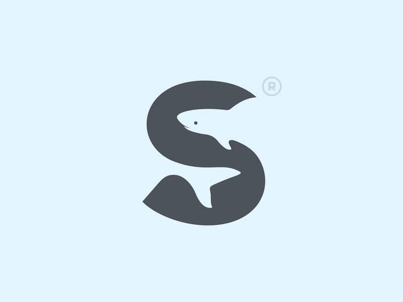 Negative space pictorial type of logo